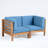 Modern 2-Piece Outdoor Love Seat Set-129914131-129914133