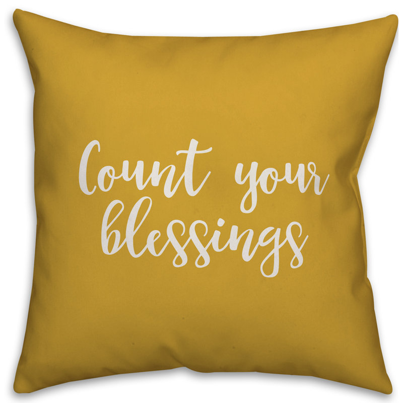  Comptez vos oreillers, Moutarde, Housse de coussin