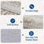 Tapis d'intérieur lavable taupe vintage style bohème vieilli rétro pour salon-1213989501-1213989488