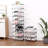 Stackable Shoe Rack For Entryway, Hallway, And Closet - Space-Saving Storage And Organization Solution-264265220