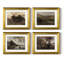 Vintage Landscape X  -4 Piece Set of Framed Prints