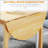 55" Solid Wood Kitchen Table