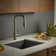 Houzer Quartztone 16 inch Slate Granite Composite Dual Mount Single Bowl Bar Sink - E-100 SLATE