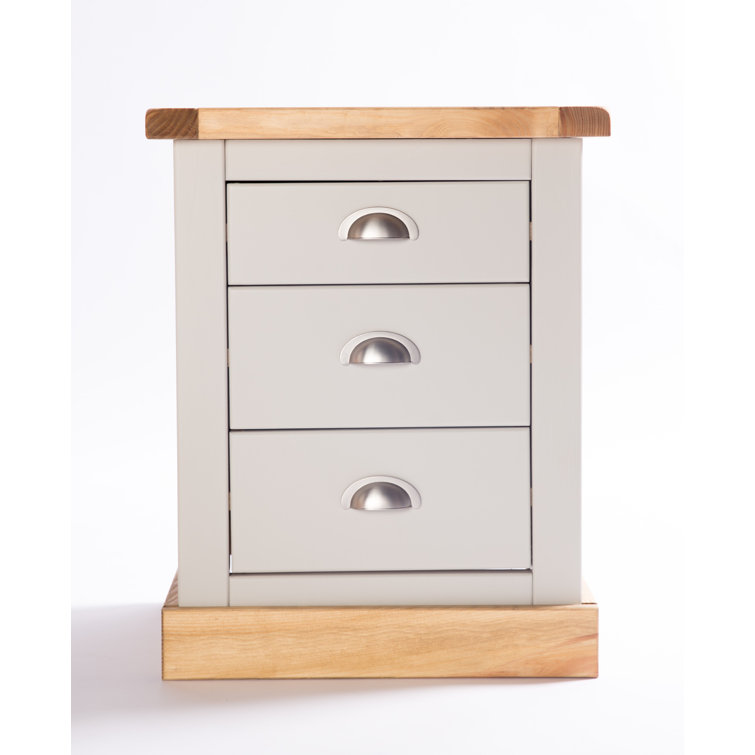 Lucrezia 3 Drawer Bedside Table