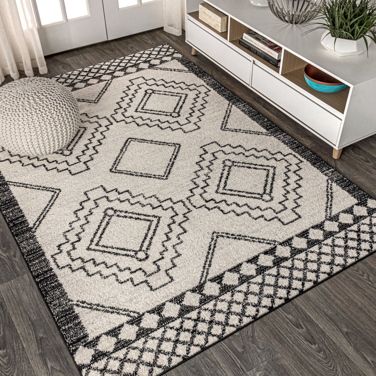 Amir Moroccan Beni Souk Cream/Black Rug