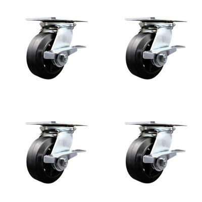 Heavy Duty Rubber on Steel Caster
