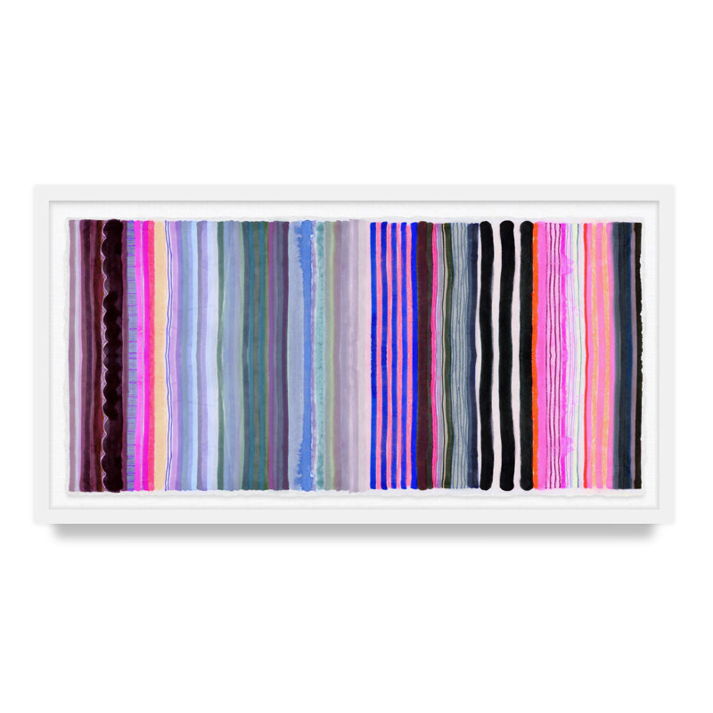 Chromatic Symphony 3 #2 By Kristi Kohut, 17" H x 30" W, White Wood