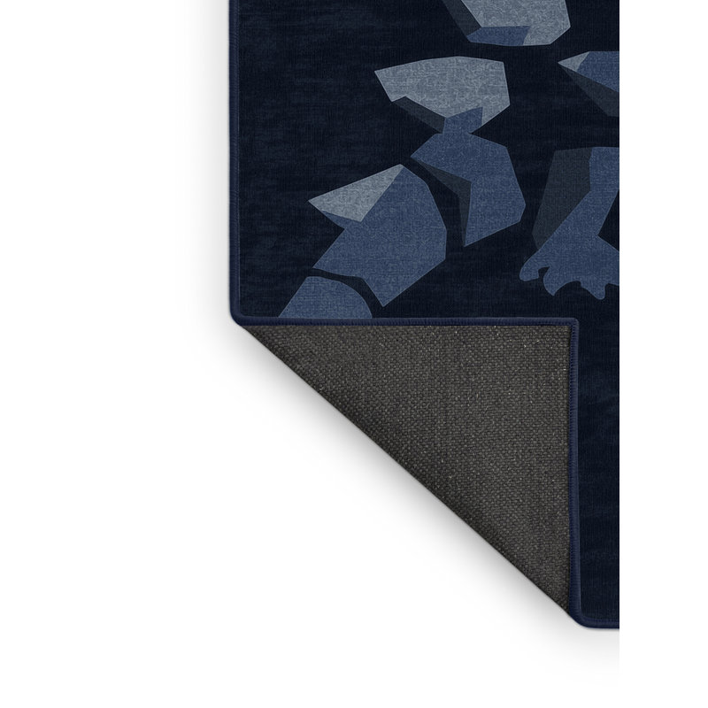 Tapis gris moelleux moelleux et moelleux Adriel Mosasaurus, 2 x 5