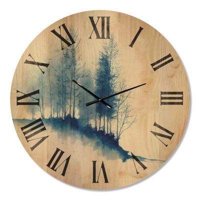 Grande horloge murale en bois Wilderness