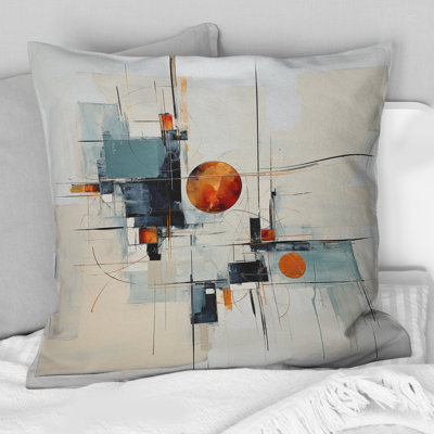 Coussin Beige Minimalist Patchwork III - Minimalisme