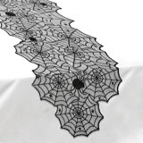 Halloween Table Runner Black Spider Web Halloween Decorations