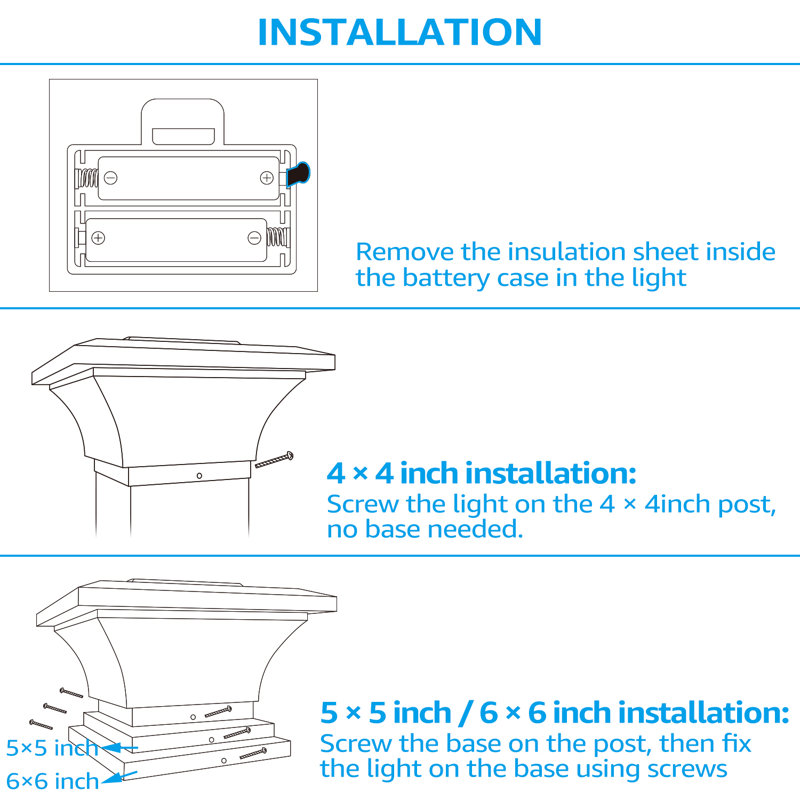 LED Solar Post Light Dusk to Dawn Low Voltage IP65 waterproof 2700K Soft White