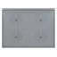 Lit escamotable double pleine grandeur, gris
