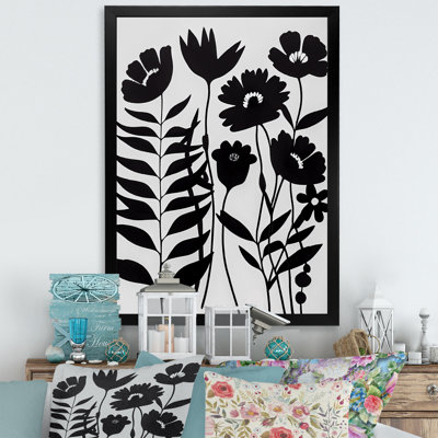Fleurs noires et blanches II