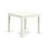 3 Piece Kitchen Table Set for Small Spaces Contains a Square Dining Room Table and 2 Dark Shitake Linen Fabric Upholstered Chairs, Linen White-1991832361-1991832406-1921175745