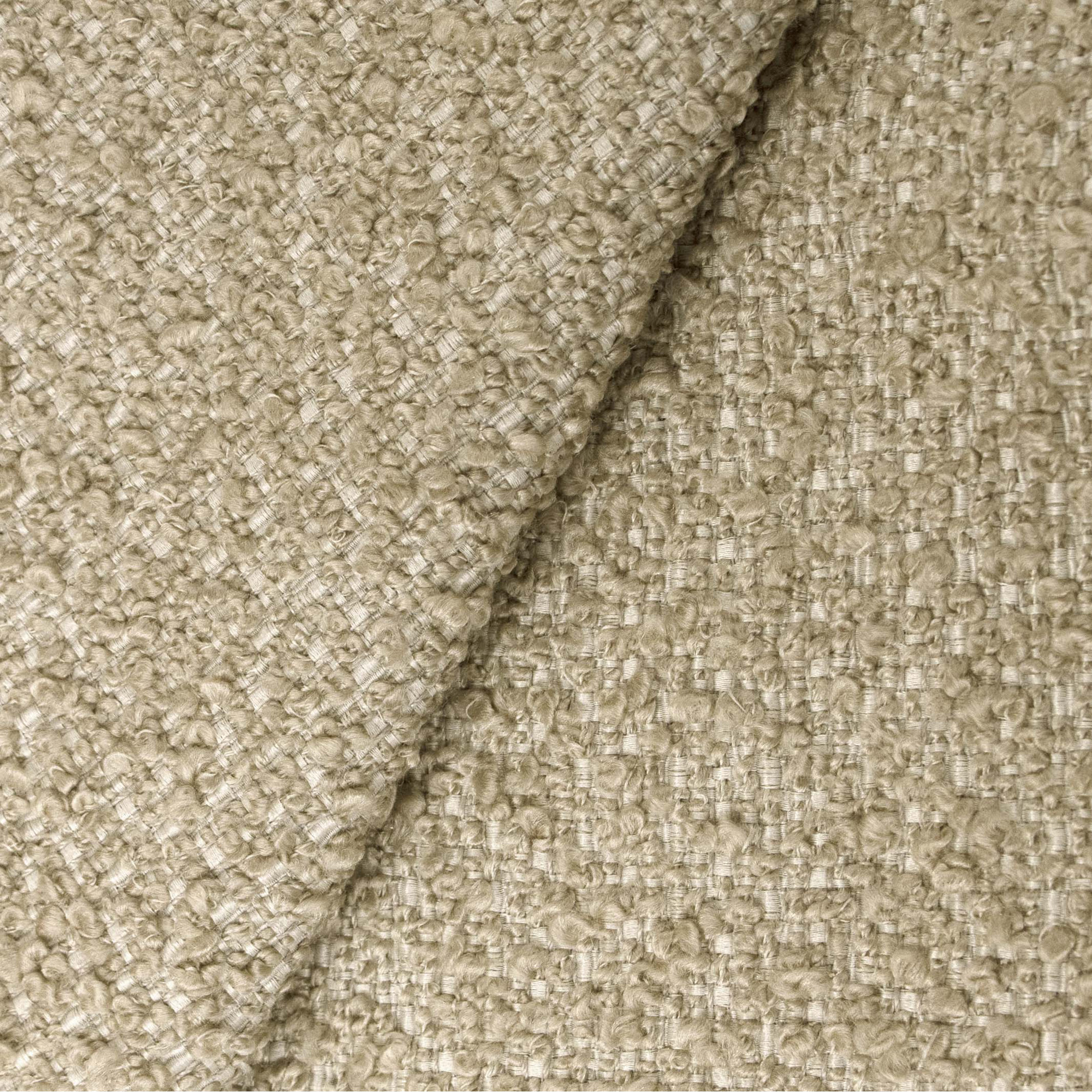 Hanson Upholstered Wingback Bed, Classic Buff Boucle, Twin