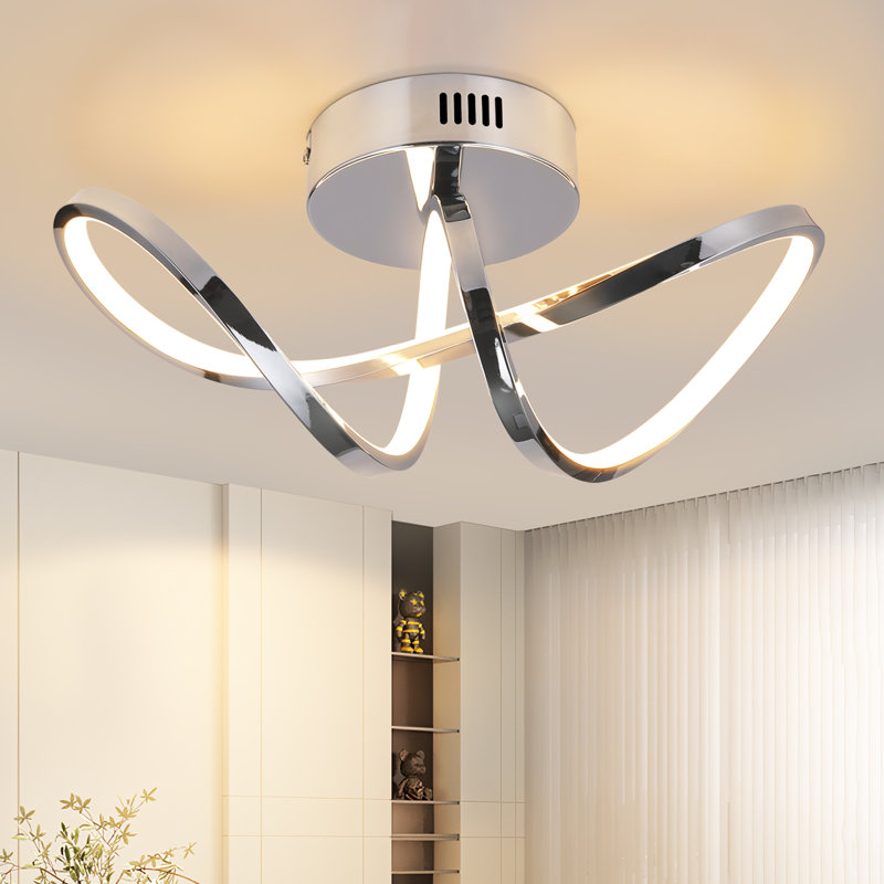 Darleane LED Flush Mount, Chrome