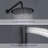cox Round Rain Shower Combo Set Wall-Mounted Bathroom Shower System with 10-Inch Rain Showerhead-90562811