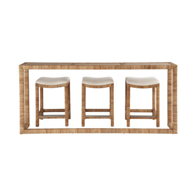 82" Console Table and Stool Set