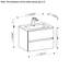 Meuble-lavabo mural simple 24 po avec comptoir en quartz Lecio-1290688651
