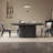 70" Modern Oval Black Dining Table Set with 4 Chairs for Kitchen, Bar, Living Room-1768396270-1768396264