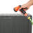vidaXL Storage Box Black Polypropylene Large Storage Box Rectangular