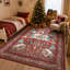 Tapis de jardin de Noël en velours perlé rétro pour le salon, la chambre à coucher ou le vestibule-1511861145