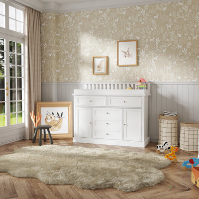 Modern Changing Table Dresser With Strong Storage