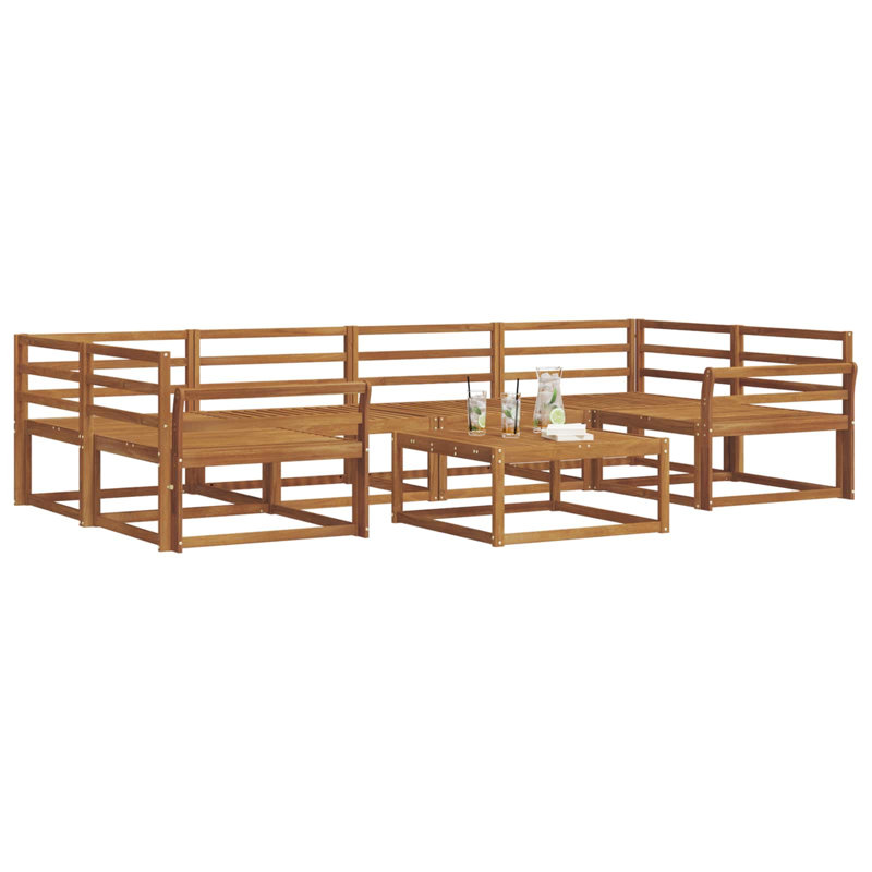  Outdoor Sofa Set Garden Furniture Patio Seating Backyard Couch Acacia