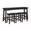 Ensemble de 4 tabourets à hauteur de comptoir, table et tabouret de comptoir-2099191978-2099191983