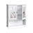 22'' W x 25.6'' H Framed Medicine Cabinet,Wall Bathroom Cabinet with Towel Bar & Adjustable Shelves-1286721543