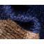 Tapis bleu marine / beige tressé à la main Vagharshage-38302869