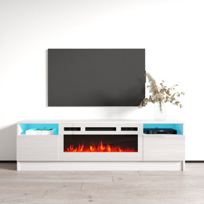 Meuble télé blanc Duke