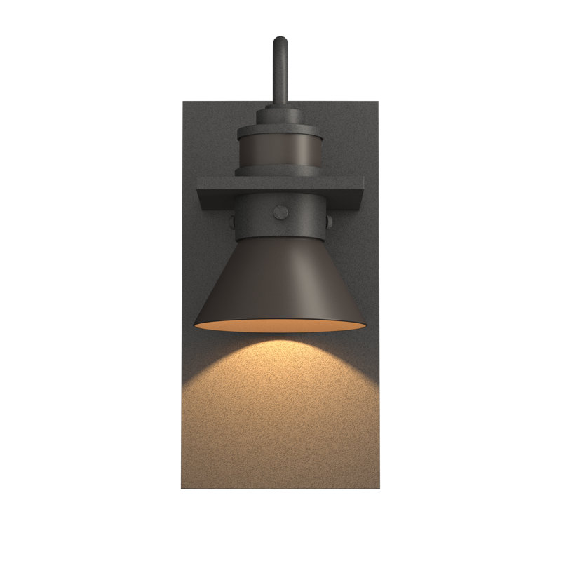 Erlenmeyer 1 - Bulb Outdoor Barn Light, Coastal Dark Smoke, Natural Iron