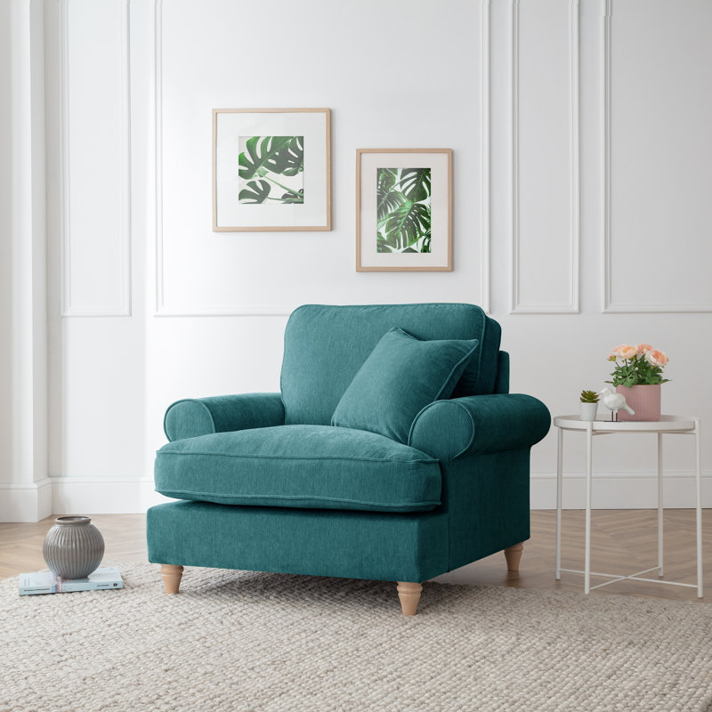 Longfellow Upholstered Armchair, Emerald