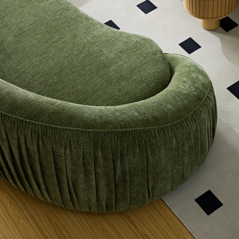 94.48" Upholstered Curved Sofa