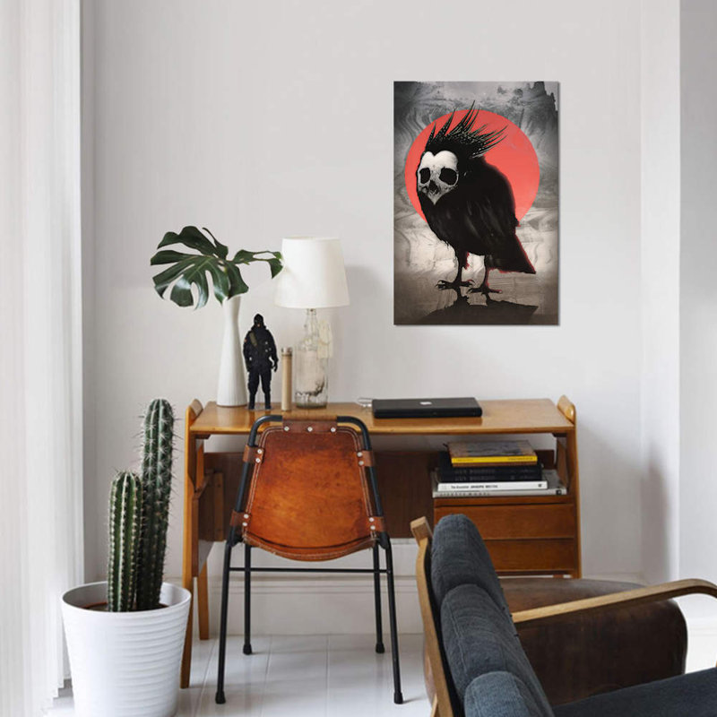 Birdie par Ali Gulec - Estampe numérique sur toile tendue avec châssis, H 12 po x l 8 po x P 0,75 po, Toile tendue