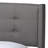 Modern Tufted Upholstered Low-Profile Platform Bed with Wingback Headboard & Linen Blend Fabric   -415576754-415576757