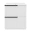 Meuble-lavabo 30 po avec lavabo en céramique et tiroirs pleine extension, meuble-lavabo autoportant avec glissières de tiroir à fermeture douce, conception cannelée, blanc-392363145
