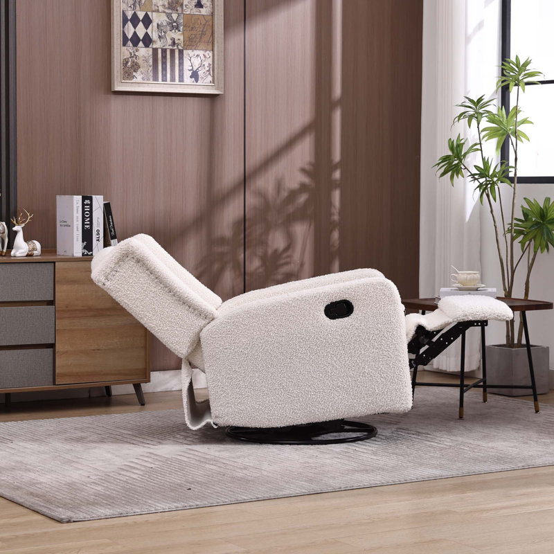 Fauteuil inclinable berçant, Ourson blanc