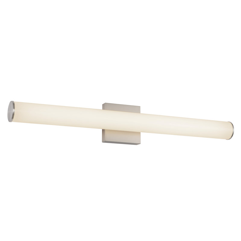 Rico 30-in Brushed Nickel dimmable LED Wall/Vanity Light, Nickel