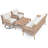4 Pieces Outdoor Conversation Set-2146887232