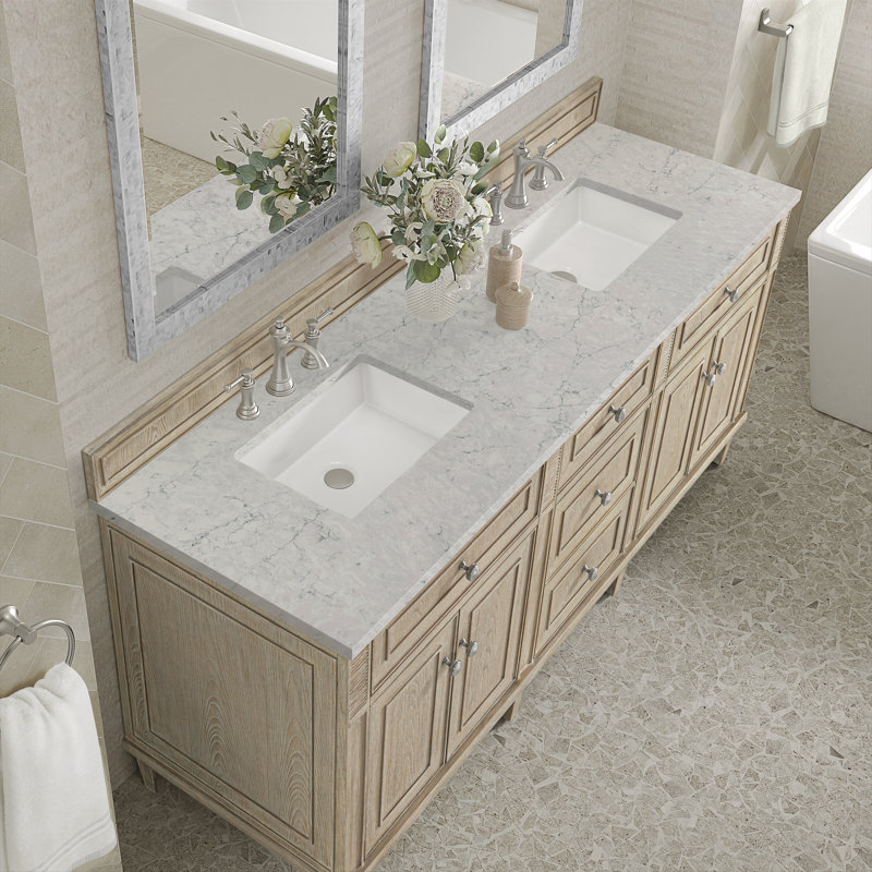 Lorelai 72'' W Double Vanity, Black Onyx, Siberian