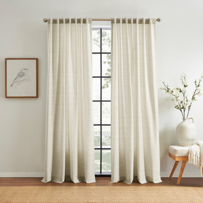 DKNY Bazinet Linen 50 X 96 Curtain Panel Pair