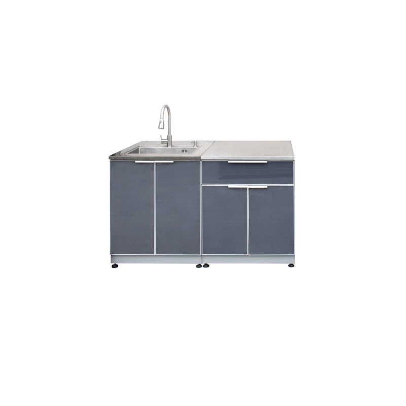Cuisine d'extérieur combinée 60 po 2 pièces avec évier et robinet Blue Sky Outdoor Living