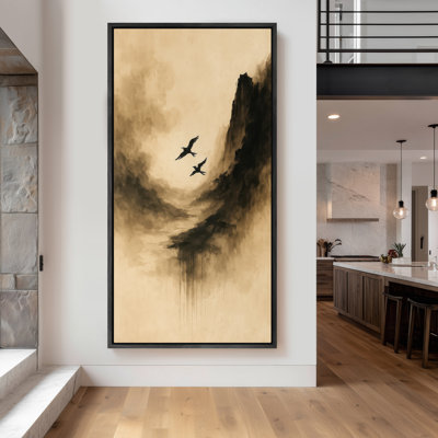 Très grand art mural sur toile encadré - impressions murales rétro pour chambre à coucher
