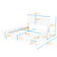 Grand lit plateforme tapissier avec tiroirs de rangement-926028816