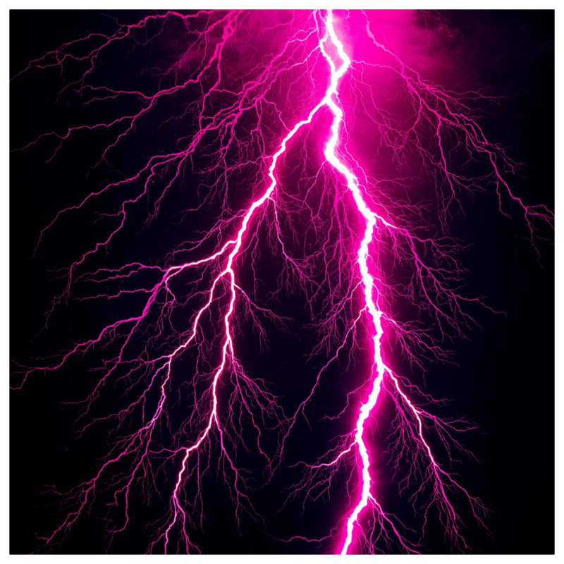 Pink Lightning Bolt Comforter, Twin