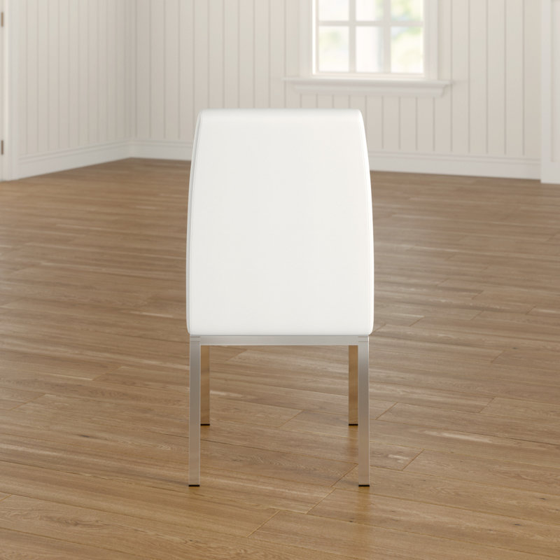 Joshua Upholstered Side Chair, White