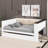 Full-Size Daybed With Storage Shelves, Upholstered Backrest, USB Port, And Trundle Bed-480993659